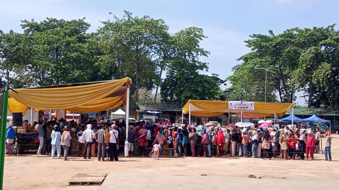 PASAR MURAH 9 BAHAN POKOK DIJAJAKAN PEMPROV LAMPUNG DI KOTA METRO