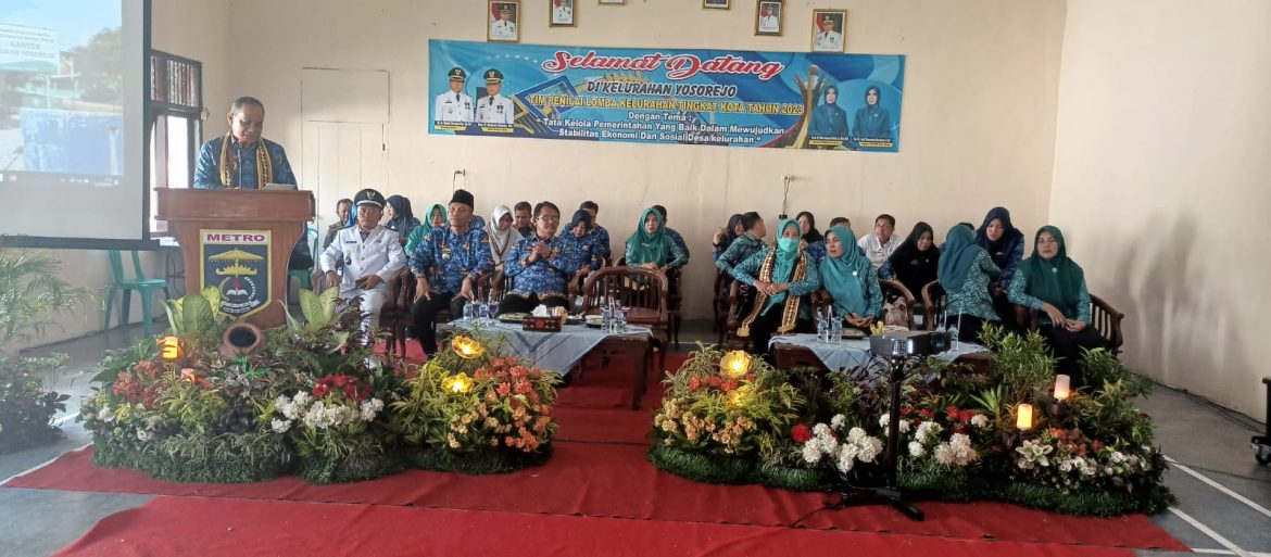 LOMBA KELURAHAN, YOSOREJO JADI PERWAKILAN KECAMATAN METRO TIMUR
