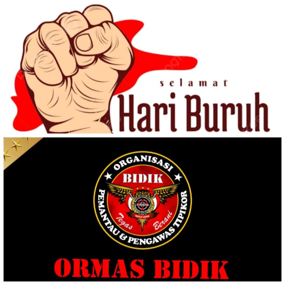 May Day , Dewan Pimpinan Cabang Ormas Bidik Kota Metro Dukung Penuh Tuntutan Serikat Buruh Pada Hari Ini