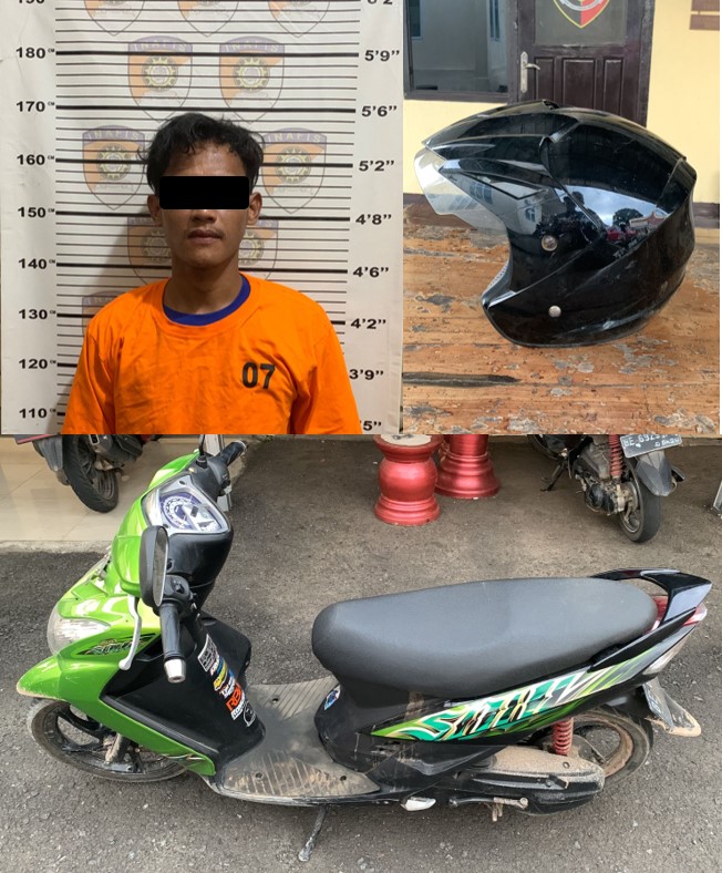 Di Tinggal Bekerja, Seorang Pemuda Curi Motor Milik Rekan Kerja Di Mess Karyawan Bengkel