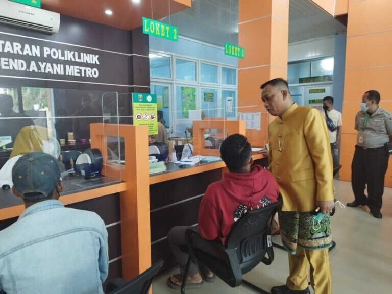 Wakil Walikota Metro Tinjau RSUD Ahmad Yani