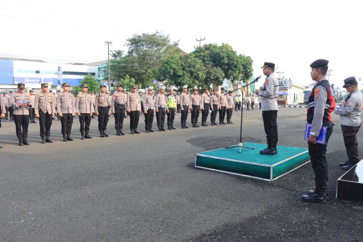 Kapolres Metro Pimpin Apel Kesiapan Personil Pam Jelang Kunjungan Presiden RI