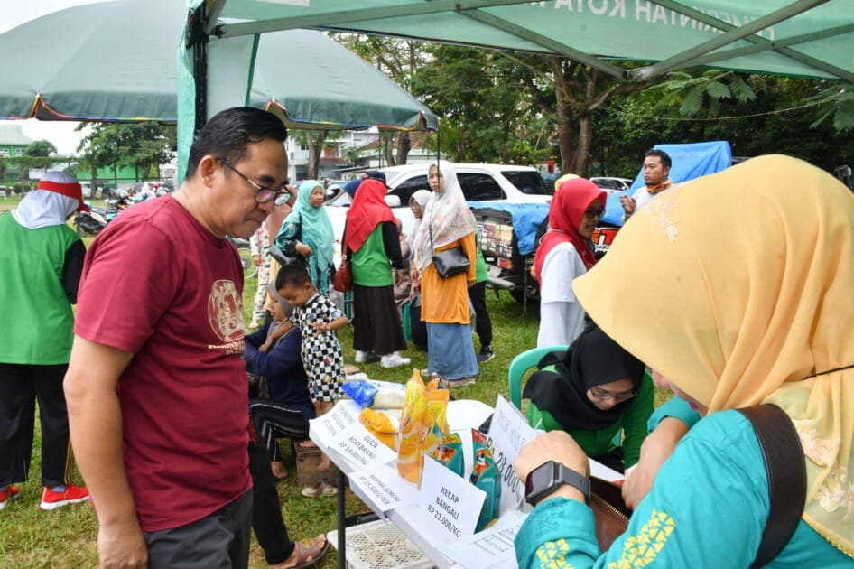 Kemeriahan Pasar Tani Argo Ceria Kecamatan Metro Timur