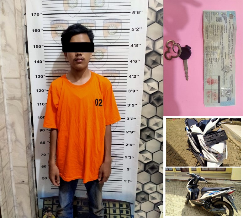Mengaku telah 5 Kali Lakukan Pencurian R2, Seorang Remaja Di Gelandang Ke Polres Metro