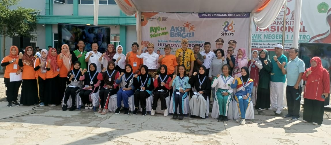 Sukseskan Aksi Bergizi Di  SMK 1 Negeri Kota Metro