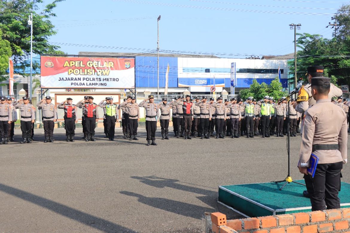 Kapolres Metro Pimpin Gelar Apel “Polisi RW” Wujud Pembinaan Masyarakat