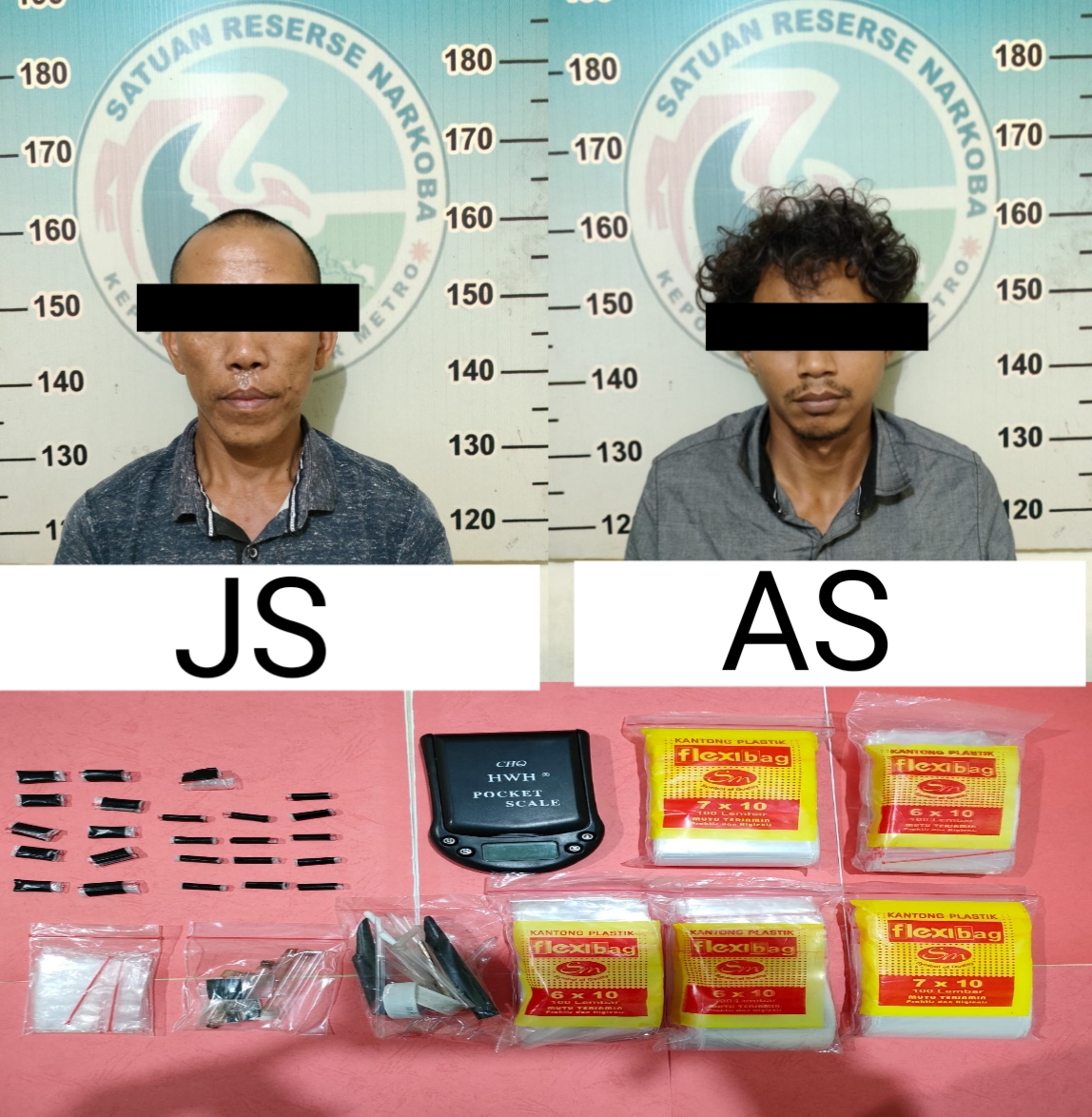 Satresnarkoba Polres Metro Tangkap Pengguna Sabu Berikut Bandarnya