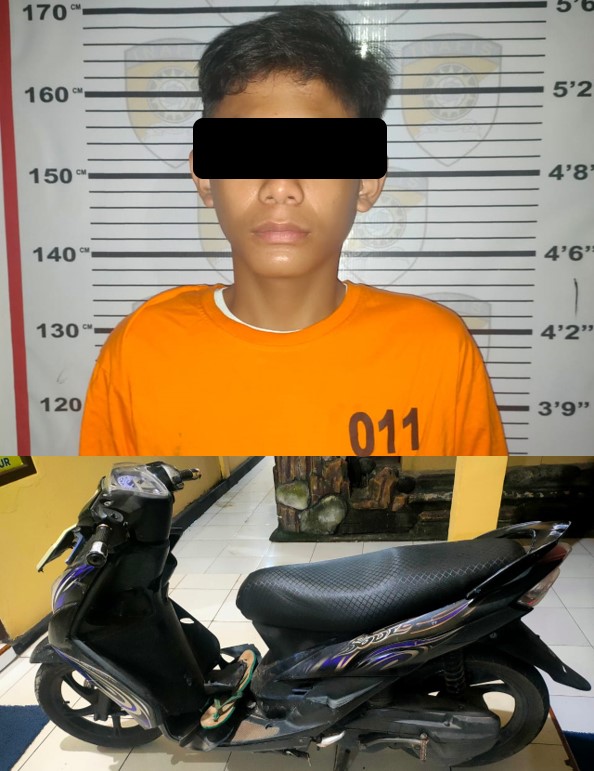4 Jam Kabur, Pelaku Curanmor Di Amankan Polisi