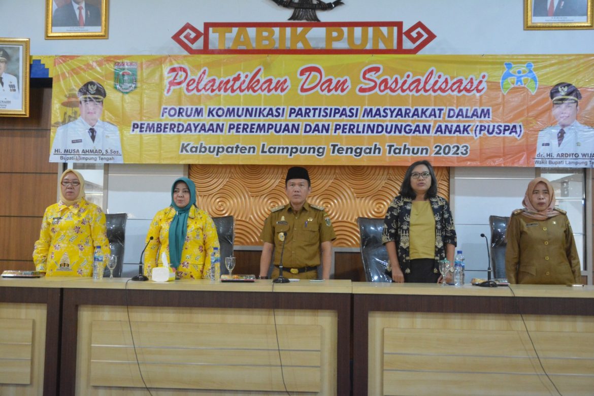 Zulfikar Irwan, S.Sos., M.M. Resmi Melantik Forum PUSPA Lampung Tengah Periode 2023-2026