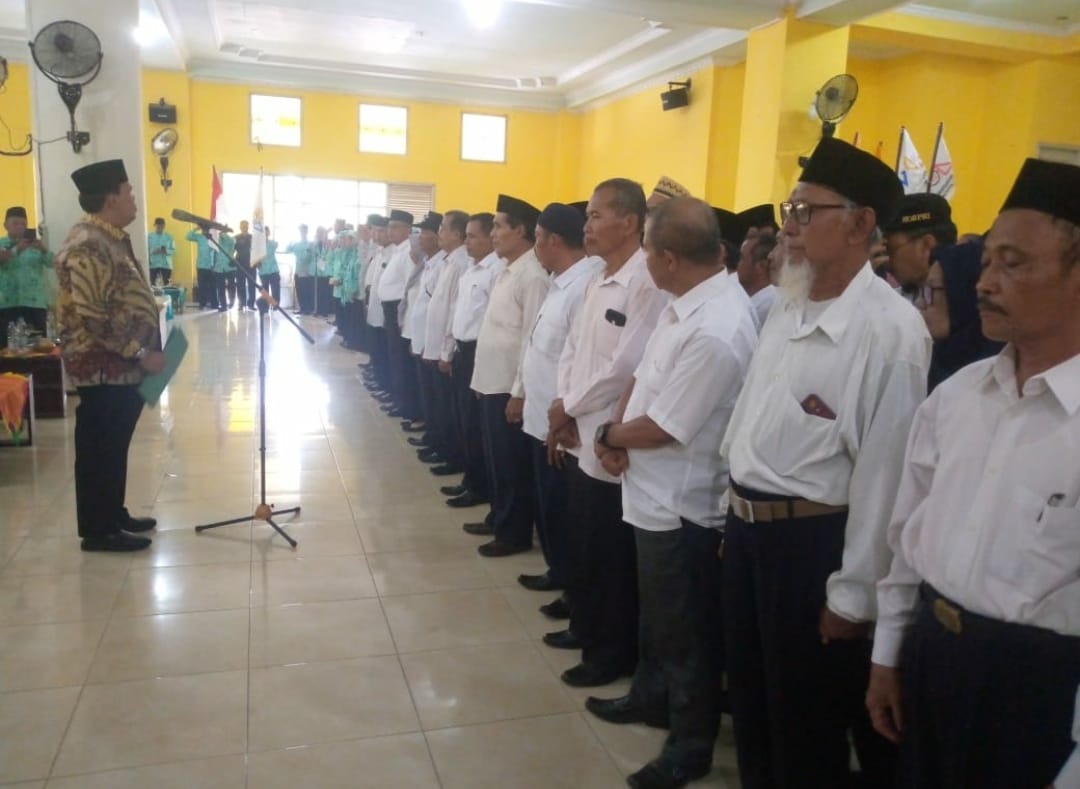 Azwar Hadi Melantik Pengurus Persatuan Pensiunan Indonesia (PPI) Kecamatan Se-Kabupaten Lampung Timur