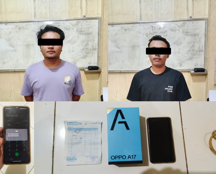 Tekab 308 Presisi Polres Metro Tangkap Pencuri Handphone Dan Penadahnya
