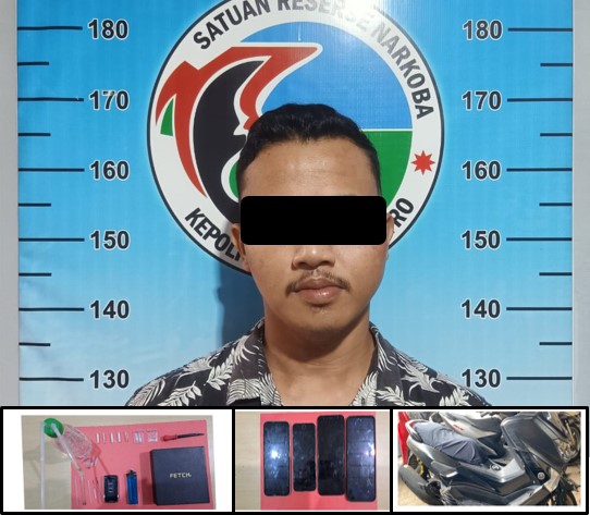 Sat Narkoba Polres Metro Kembali Amankan Seorang Pria Atas Kepemilikan Narkotika Jenis Sabu