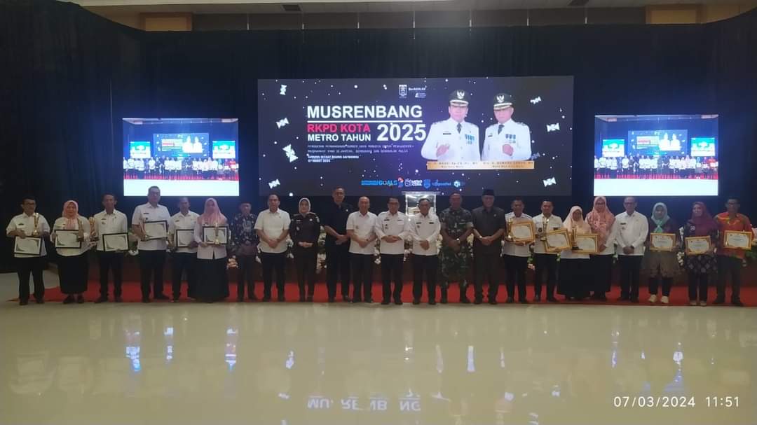 Ketua DPRD Kota Metro Menghadiri Musrenbang RKPD Kota Metro Tahun 2024
