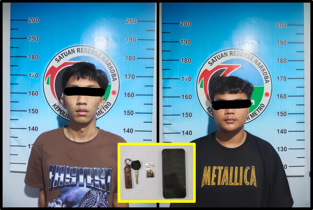 Sat Narkoba Polres Metro Amankan 2 Remaja Pengguna Sinte
