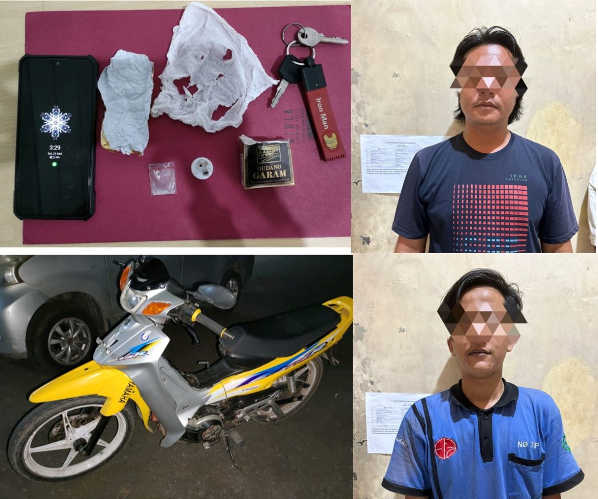 Hendak Ingin Membuang Sabu : Dua Pelaku Ketahuan Sat Narkoba Polres Metro