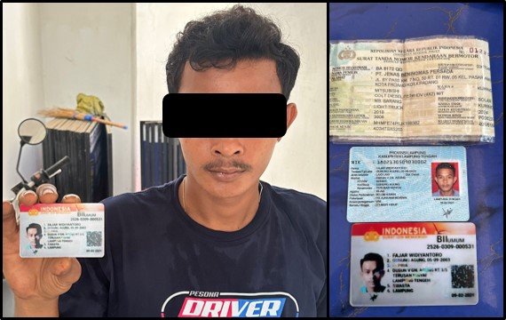 Tunjukan SIM Palsu Kepada Polisi, Seorang Supir Di Amankan Ke Polres Metro