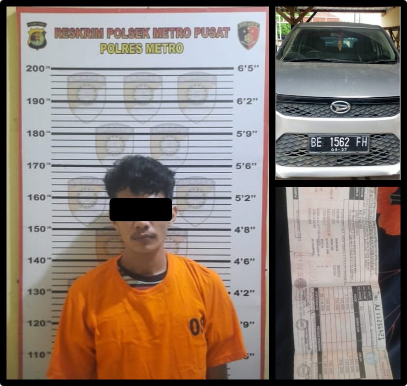 Polsek Metro Pusat Berhasil Tangkap DPO Tipu Gelap Mobil Rental