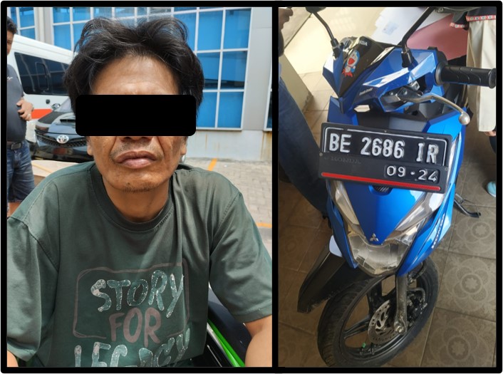 Tekab 308 Presisi Sat Reskrim Polres Metro Tangkap Pelaku Pencurian Motor