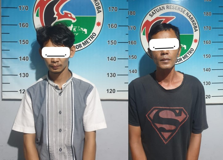 Komitmen Berantas Peredaran Narkoba di Kota Metro, Polres Metro Tangkap Dua Orang Pemakai Narkotika Jenis Sabu