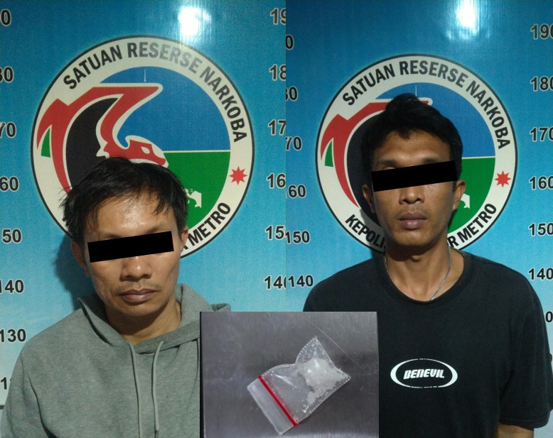 Tertangkap Tangan Membawa Sabu, Dua Orang Laki-Laki di Amankan Polres Metro