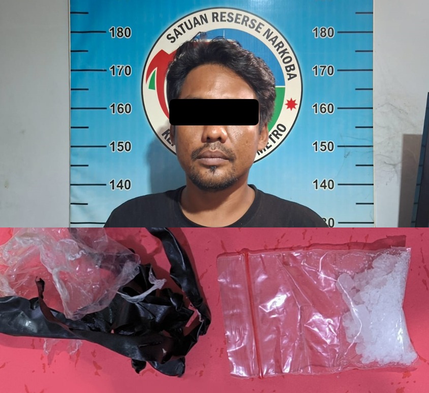 Polres Metro Ringkus Buruh Harian Lepas karena Sabu 5,15 Gram