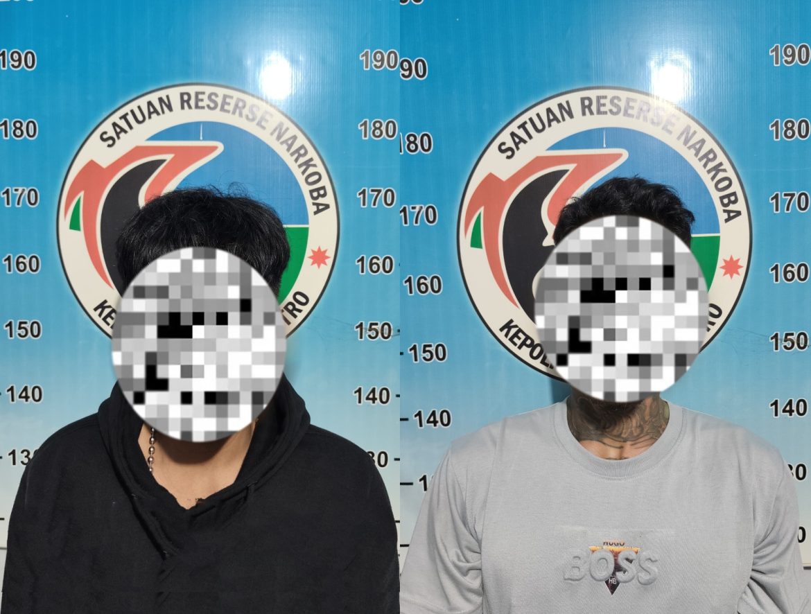 Satresnarkoba Polres Metro Amankan Dua Pria Beserta Barang Bukti Sabu di Kontrakan Hadimulyo Timur