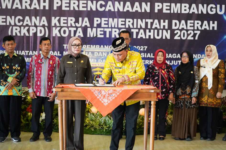 Musrenbang RKPD 2027, Pemkot Metro Perkuat SDM dan Modal Sosial untuk Pembangunan Berkelanjutan