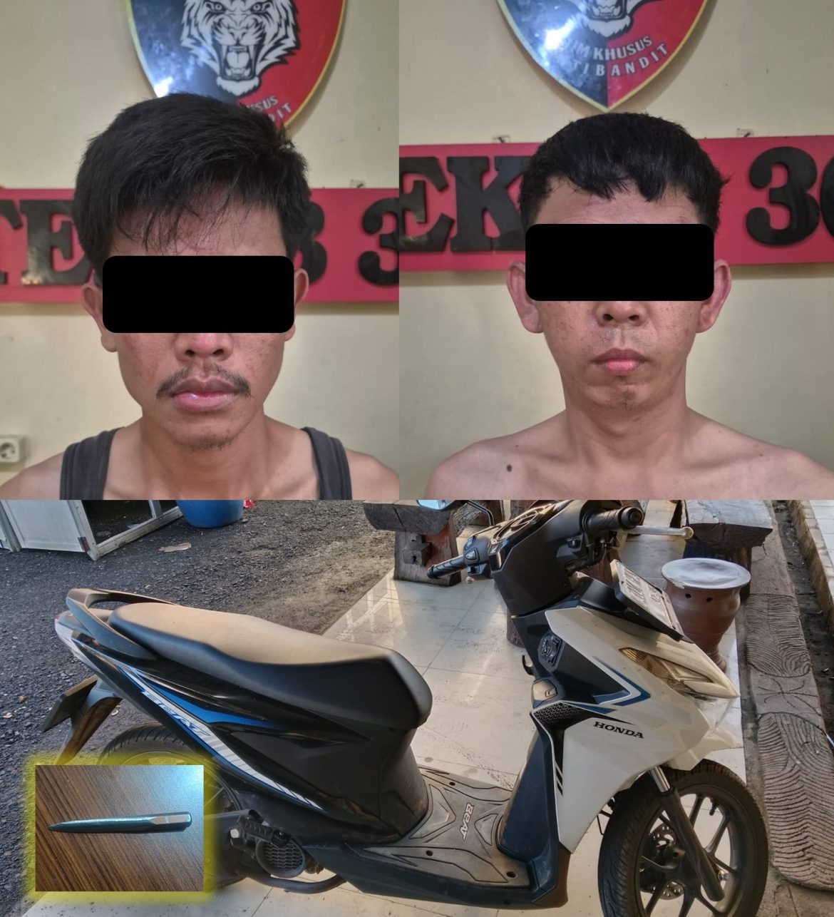 Team Tekab 308 Presisi Polres Metro Ungkap Kasus Percobaan Pencurian Motor, 2 Pelaku Diamankan