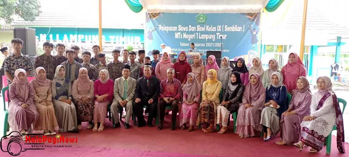 Pelepasan Siswa-siswi Kelas XI MTsN 1 Lampung Timur Tahun Pelajaran 2021-2022