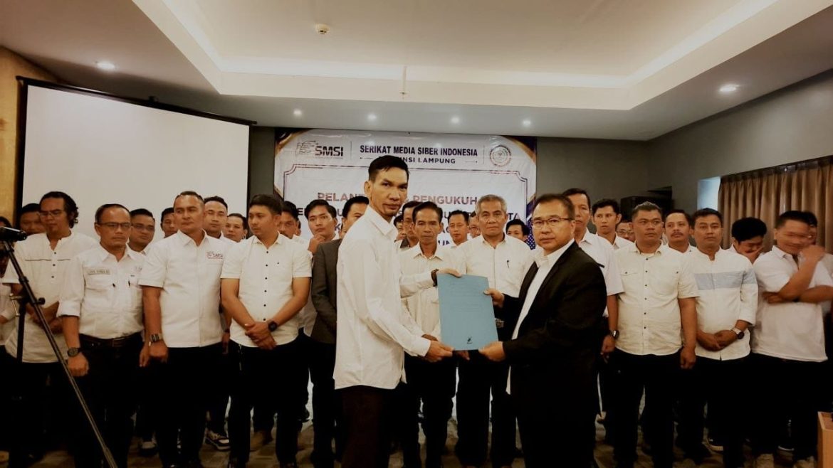 Ali Imron Muslim Dilantik Ketua News Room Jaga Desa SMSI Metro