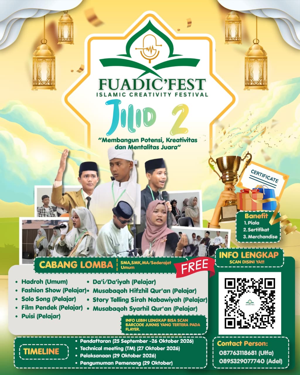 ‎‎UIN Jurai Siwo Lampung Gelar FUADIC FEST Jilid 2, Sembilan Lomba Siap Dipertandingkan