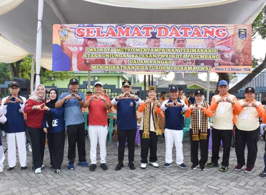 PWRI Kota Metro dan Palembang Gelar Senam Bersama, Pererat Silaturahmi dan Dorong Lansia Tetap Produktif