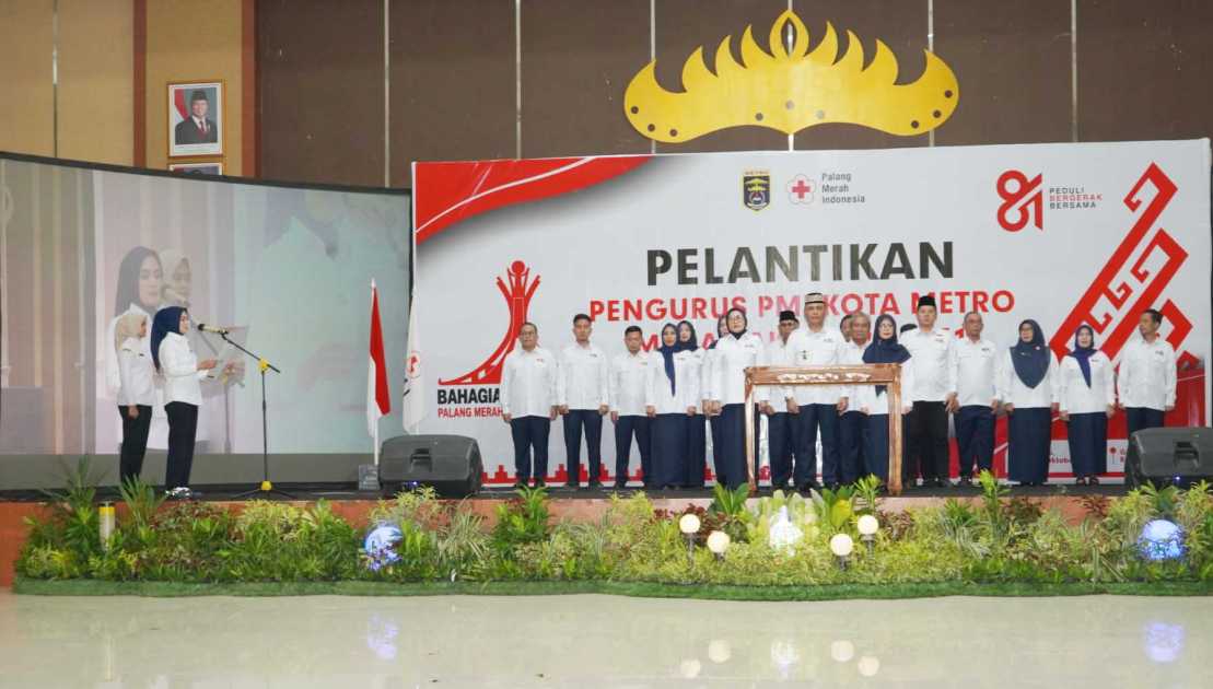 Wali Kota Metro Tekankan Penguatan Misi Kemanusiaan pada Pelantikan Pengurus PMI 2026–2031.