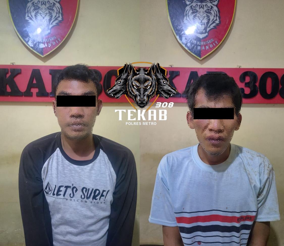 Tim Tekab 308 Polres Metro Bekuk Dua Pelaku Curanmor Lintas Kabupaten, Motor Honda CRF Mahasiswa Disikat
